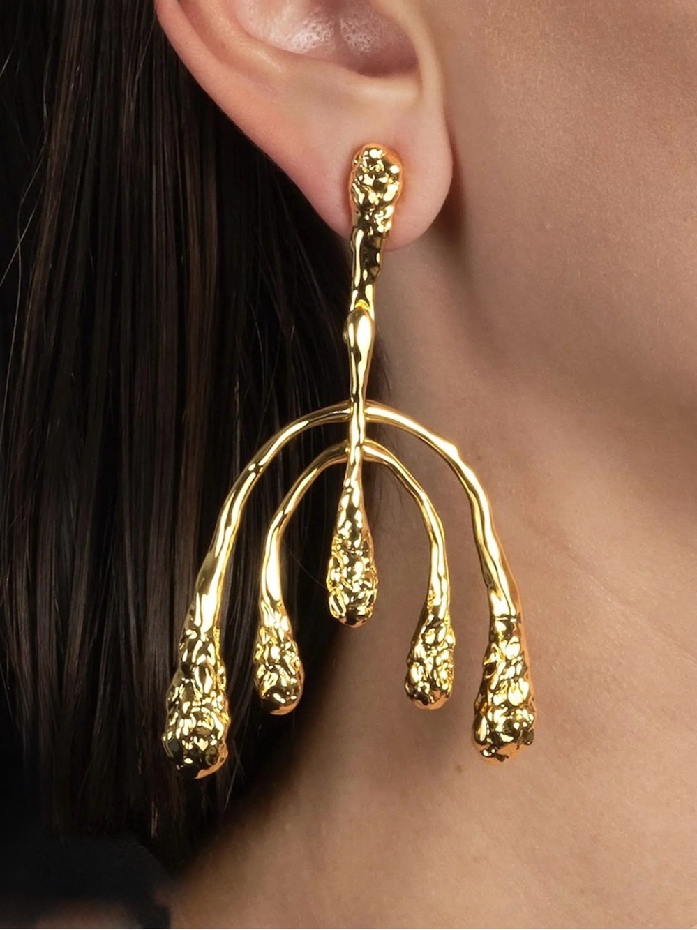 Alexis Bittar Brutalist 14K-Gold-Plated Mobile Drop Earrings SB01